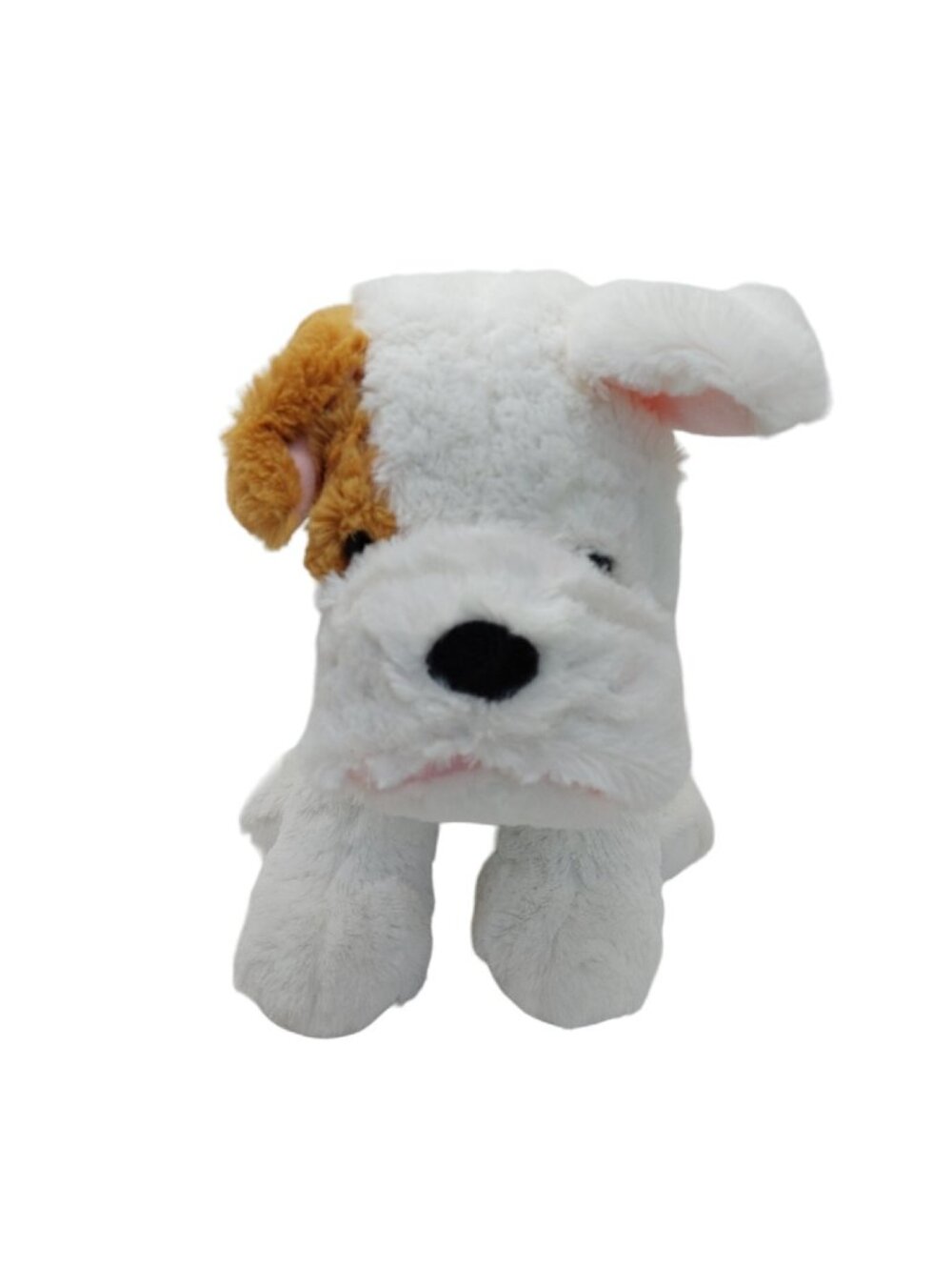 Teddy Mountain Bulldog White Tan Plush Stuffed Animal 12 Inches Length